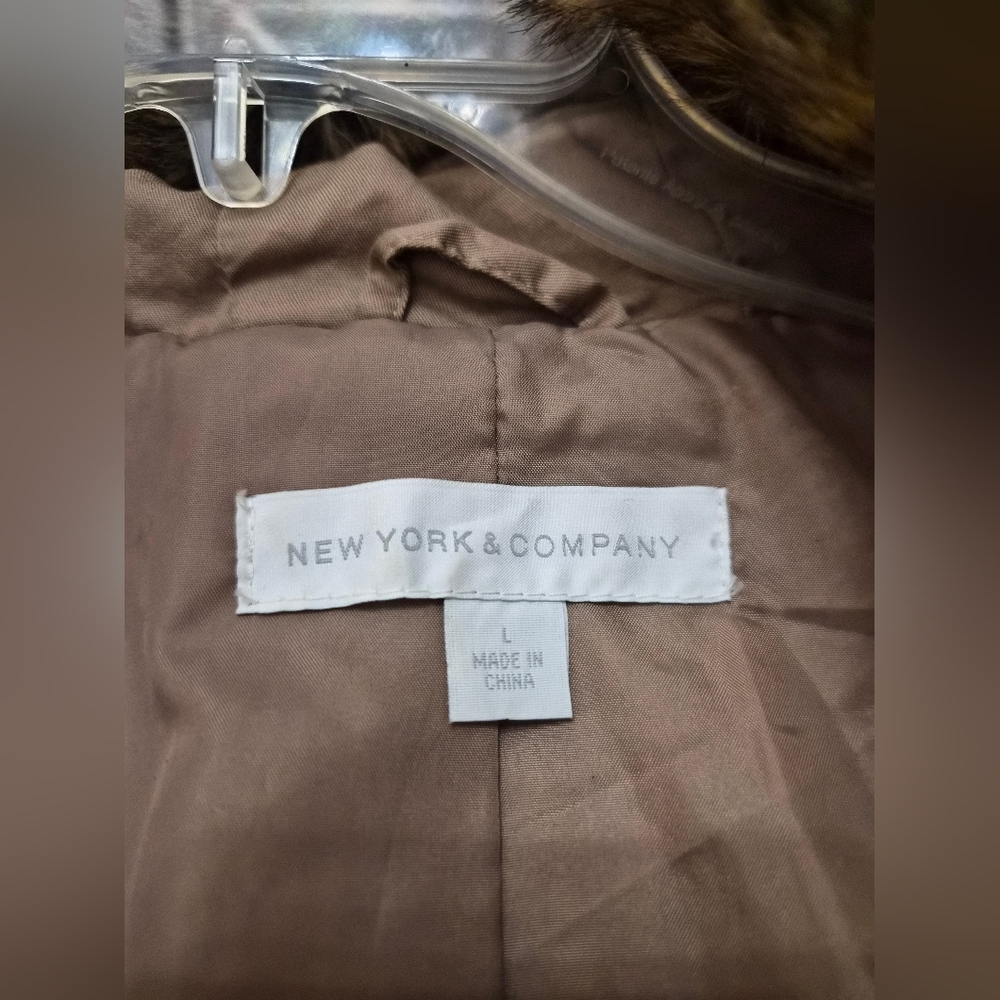 New York & Company Tan/Brown Outerwear
